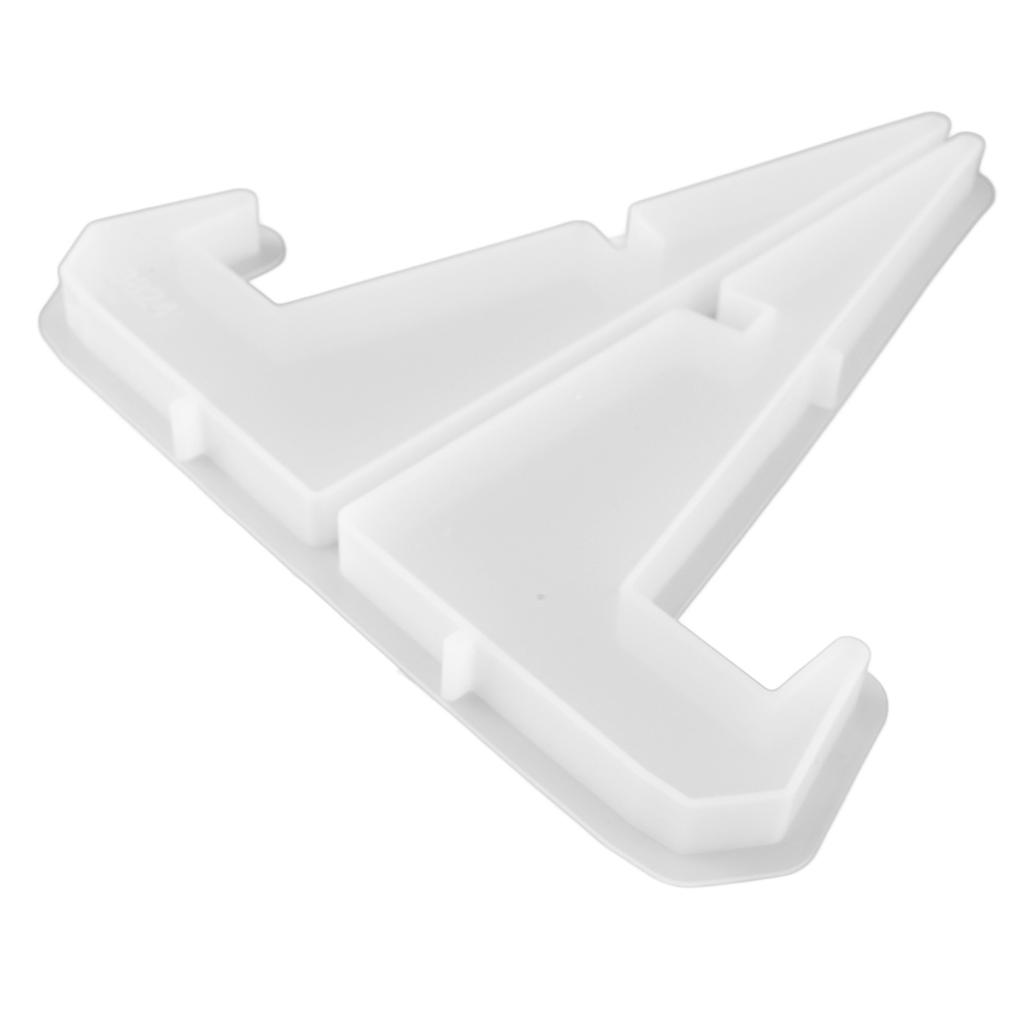Plate Display Stand Silicone Mold DIY Flexibility Resilience Mobile Phone Holder Resin Mold for Clock Tablet Large