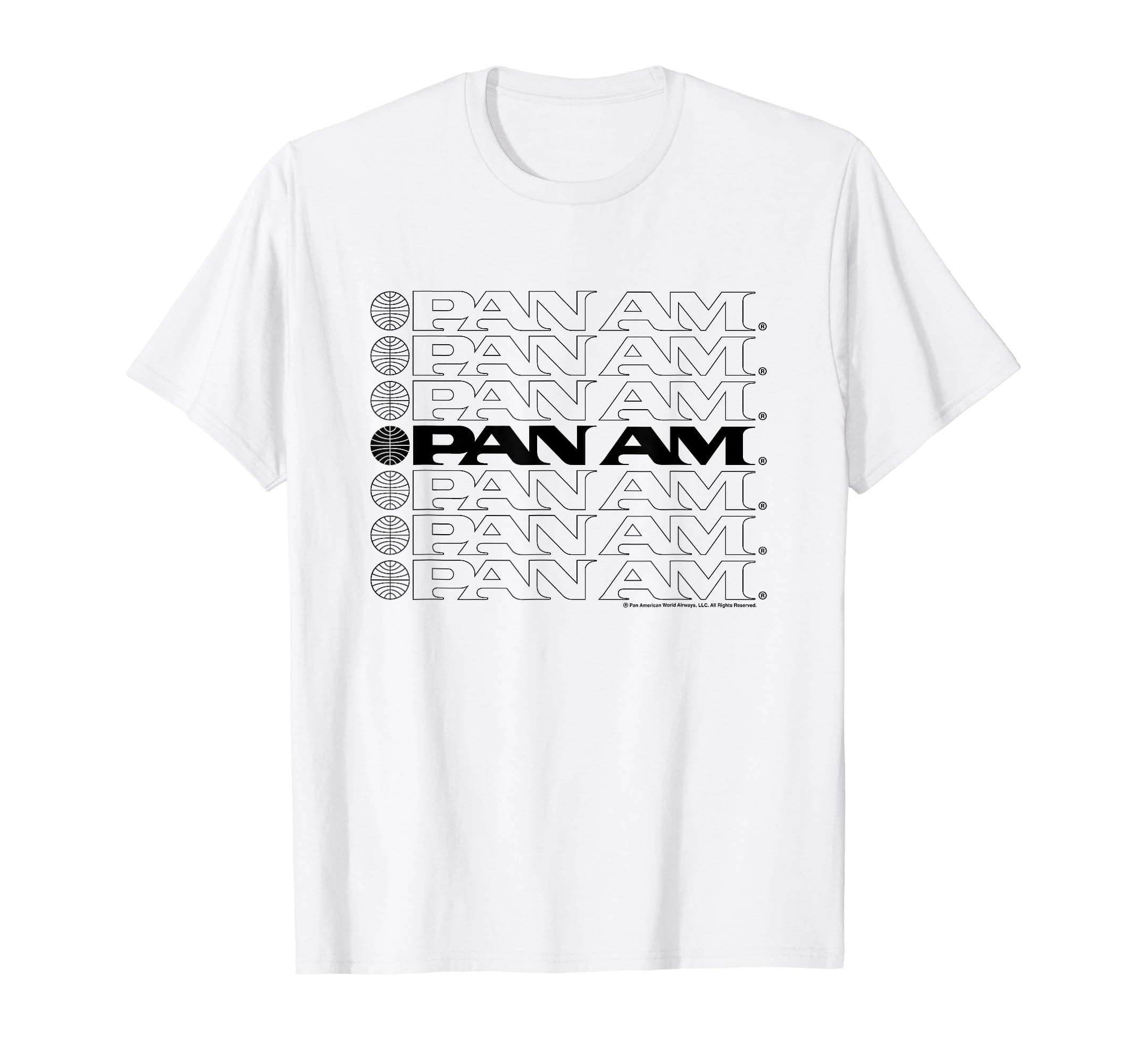 

Pan Am Text Logo Cascade T-Shirt