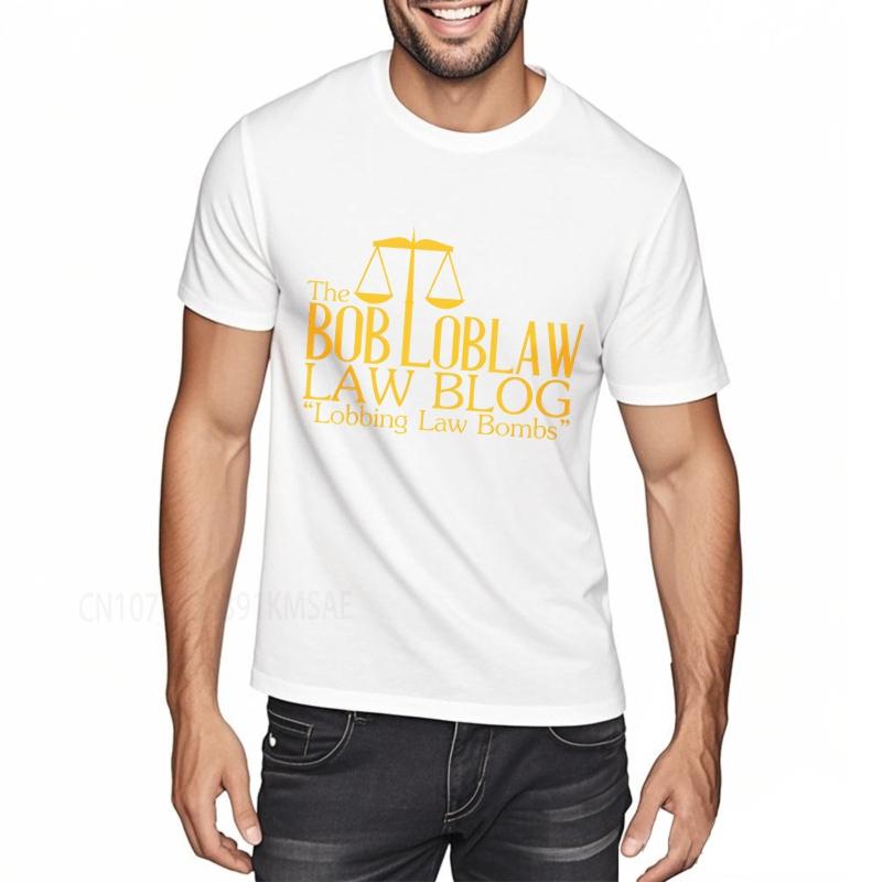 Black summer Teenagers tshirt The Bob Loblaw Law Blog Lobbing Law Bombs Short Sleeve Printed Oneck Tshirt cotton men top tees