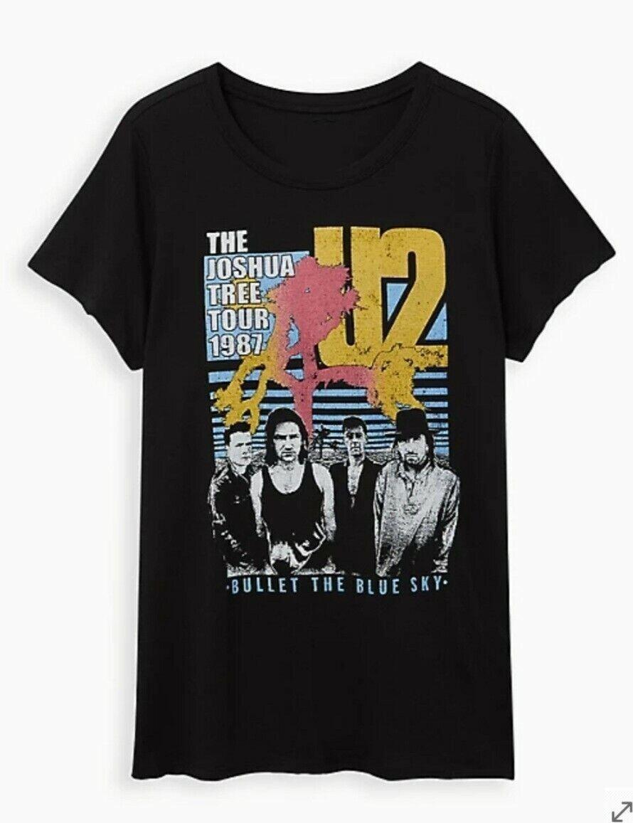 Classic U2 Band 1987 Joshua Tree Tour v S-235XL Tee K7.207 M