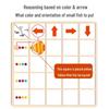 Little Fish Directional Awareness Color Matching Puzzle for Kindergarten Logical Thinking and Early Education
