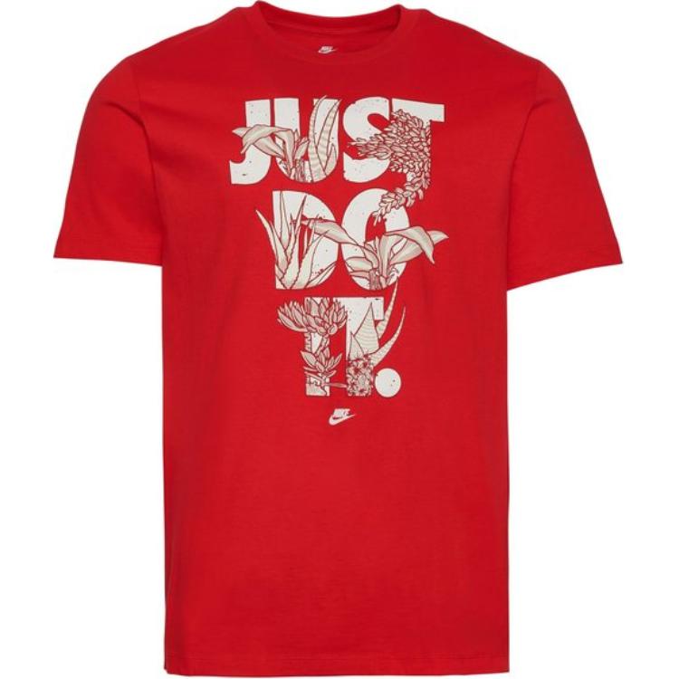 

Nike Футболка мужская с принтом букв, круглым вырезом и коротким рукавом, красная HF4491-002 L