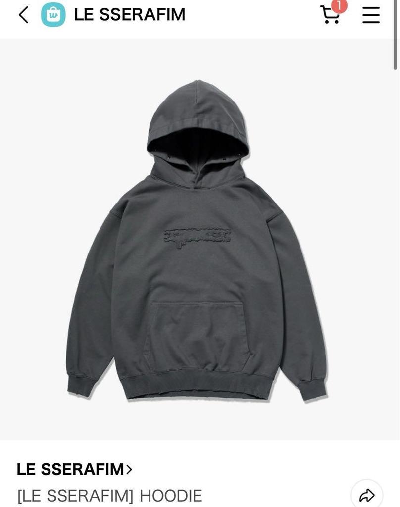 [USED] Le sserafim foodie hoodie