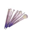 Cross Star Dai Zi 10-Piece Makeup Brush Set: Eyeliner, Nose Shadow, and Beginner Brushes in Milk Purple