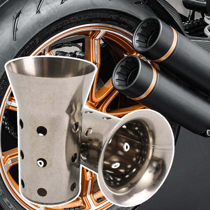 Universal Stainless Steel 51mm 61mm Exhaust Pipe Muffler DB Noise Sound Absorption for Honda Kawasaki Suzuki Noise Eliminator