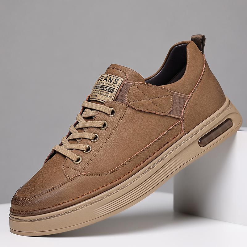 Uformelle herresko snøring Mote Komfortable sko Herre Joggesko Designer ekte skinn Herre Flats Herre Chaussures