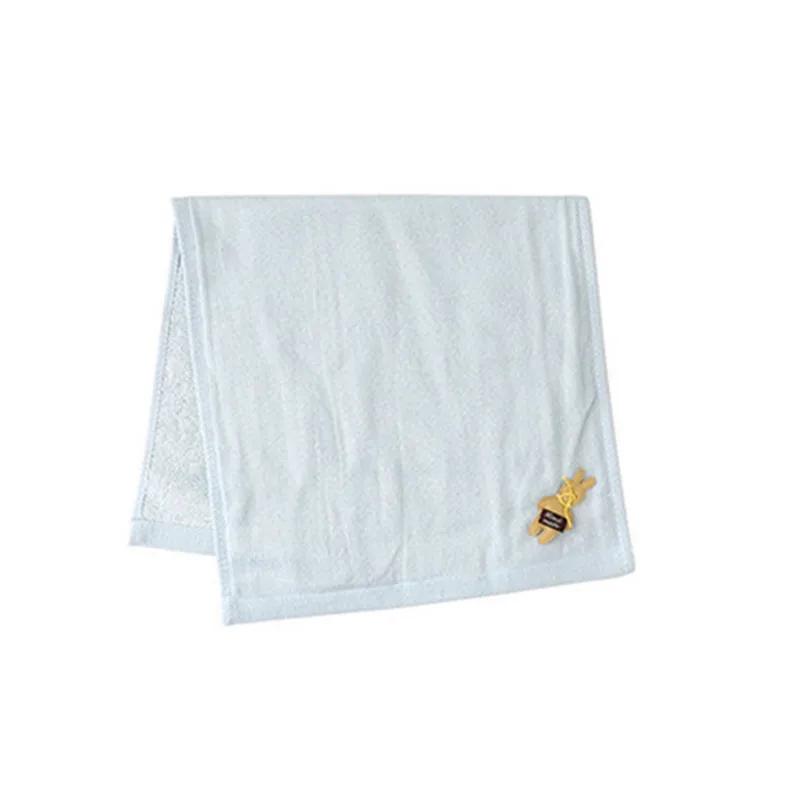 

1Pc 25x50cm Gauze Cotton Cartoon Rabbit Applique Children Face Wash Cloth Home Bathroom Hand Towel 25x50cm світло-синій колір