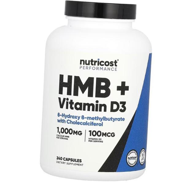 

Гидроксиметилбутират с Д3, HMB plus Vitamin D3, Nutricost 240капс (27647020) 240caps