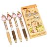 4 Pcs 0.5mm Gel Ink Pen Cartoon Panda Neutral Pen Retractable Black Ink Pen Lovely Capybara Pressing Pen for Journaling