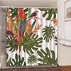 Shower Curtains Green Tropical Plants Bathroom Polyester Waterproof Shower Curtain Leaves Printing Curtains For Bathroom Shower