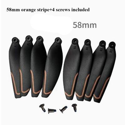 Nouvelles Pales d'Hélice Pliables Universelles 58mm/66mm Noir Pièces de Drone Télécommandé Plastique Lame de Rechange pour Quadricoptère