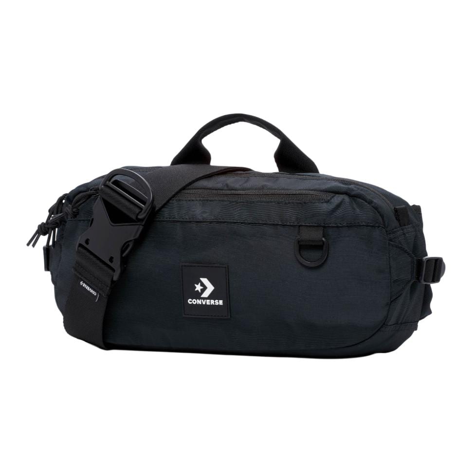 Converse Polyester Sling Bag, Shoulder Bag, Crossbody Bag Regular Unisex Black 10024553-A01