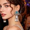 Indian Style Handmade Bell Tassel Dangle Earrings