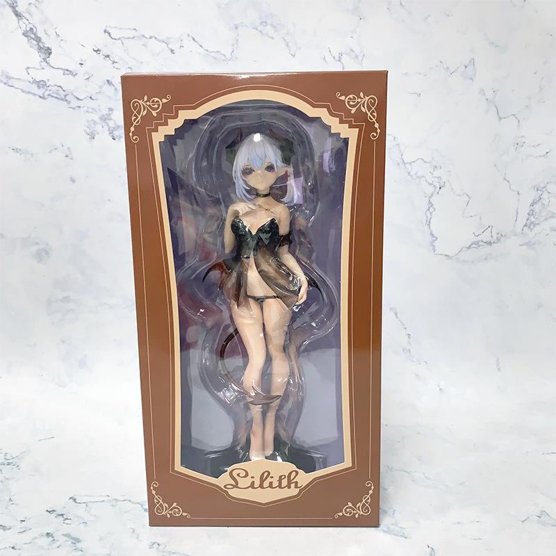 27cm Lilith Of The Devil Anime Sexy Girls PVC Animation Action Dolls Collection Desktop Model Ornaments
