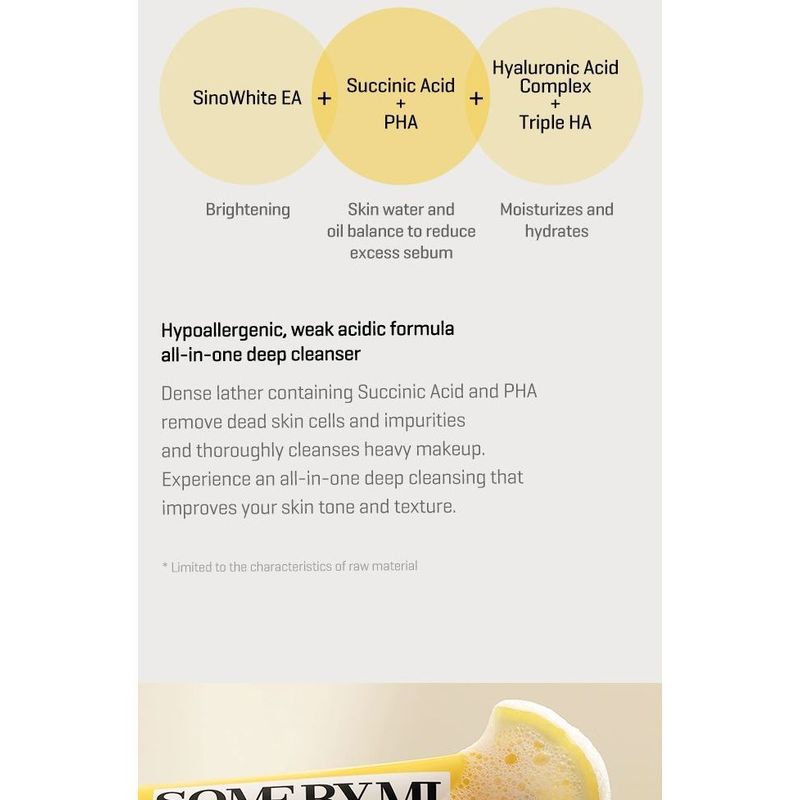 SOME BY MI - Yuja Niacin Brightening All-In-One Cleanser