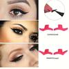 2-Piece Silicone Eyeliner Stencil Set with ABS Handle - Hypoallergenic Cat Eye & Winged Liner Templates