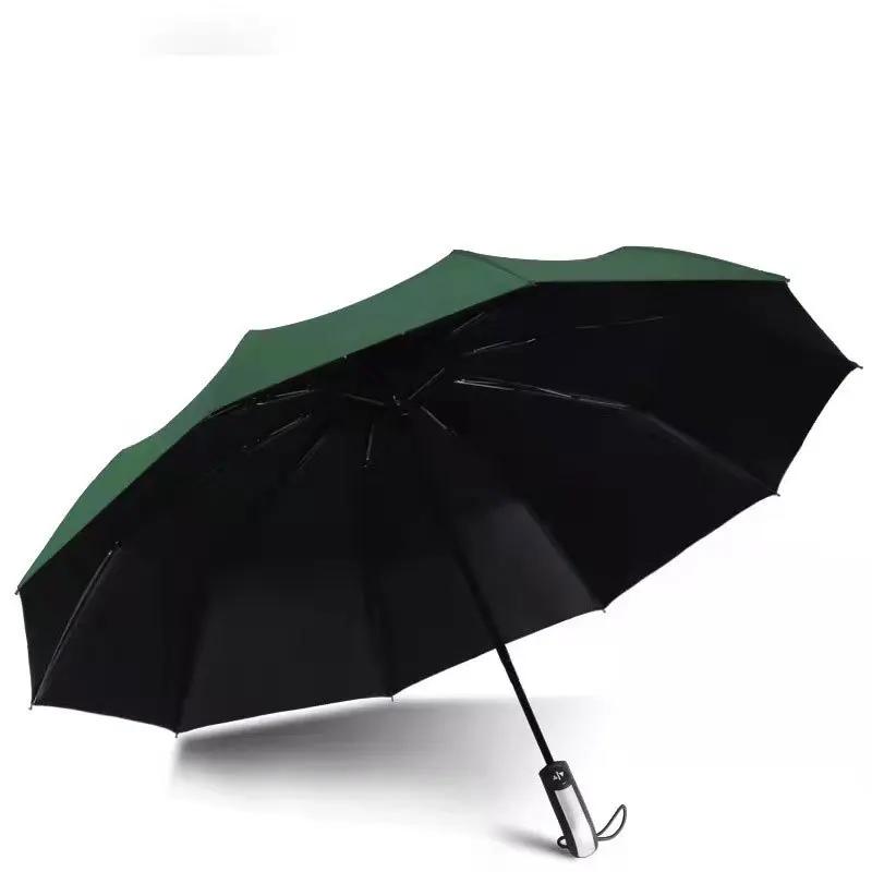 Automatic Adjustable LED Umbrella Anti-Uv Super Large Outdoor Car Rain Umbrella Business Sunny And Rainy Umbrella Wholesale