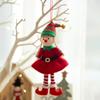 1pcs Christmas Elves Stuffed Plush Dolls Hanging Ornaments Xmas tree Decor cute Boy Girl Elf Pendant Kids Gifts Updated Year noel