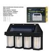 Outdoor Solar 2/3/4LED Tungsten Lamp IP65 Waterproof Wall Light with Motion Sensor 3 Lighting Modes Courtyard Decorative Lantern