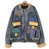 Trendy American Style Cartoon Embroidered Denim Jacket - Short Fashion Style