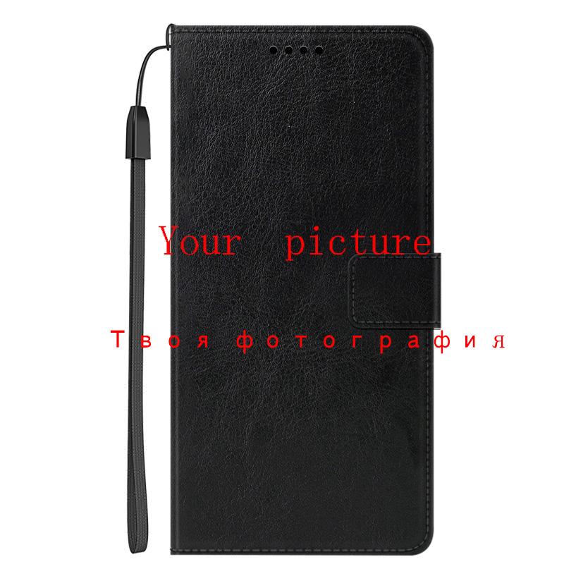 

Чехол-книжка из кожи DIY на заказ для Xiaomi Redmi Note 10 11 11S 10T 10S 5G 9T 9 8 Pro 8T 11 Lite 11i poco x3 NFC Индивидуальная обложка Redmi Note 9 чёрный