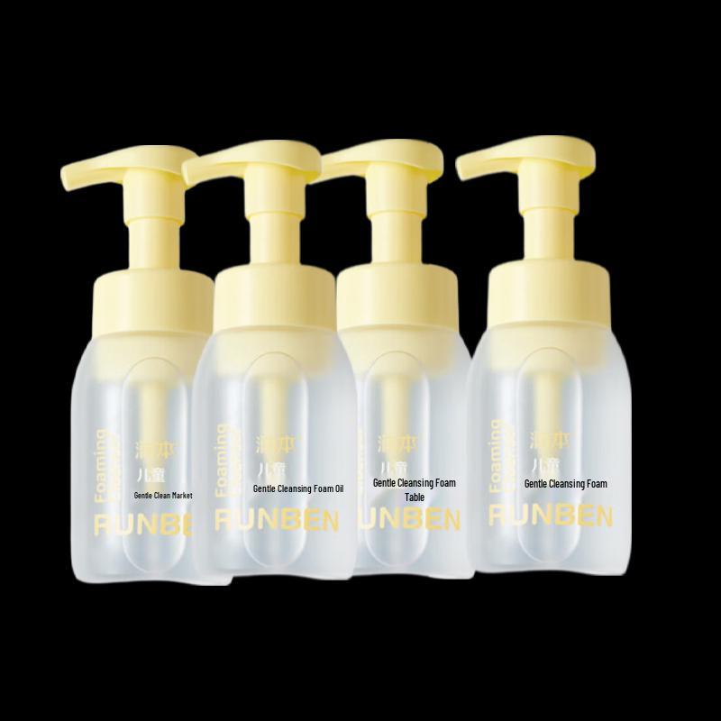 RUNBEN Children s Gentle Foaming Face Wash 4-Pack