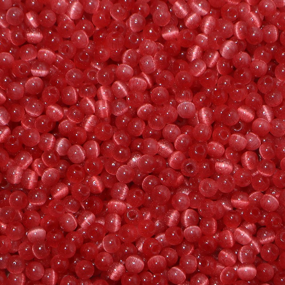 380pcs/lot 4mm Colorful Cat Eye Glass Beads Loose Spacer Round Beads For Jewelry Making DIY Charms Bracelet Necklace Wholesale
