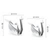Creative Paper Cranes Ceramic Handicrafts Geometric Origami Sculptures Bird Swan Decorative Figurines Home Decoration