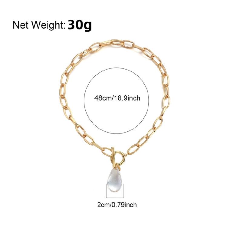 Lightweight Elegant Acrylic Drop Pendant Necklace E Comfortable Clavicle Chain Accessories for Everyday Use