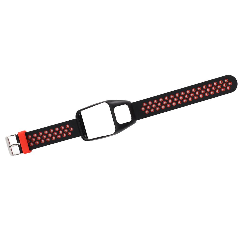Smartwatch Band Silicone Wrist Watch Strap Dual Color with Pin Buckle for TOMTOM Runner3