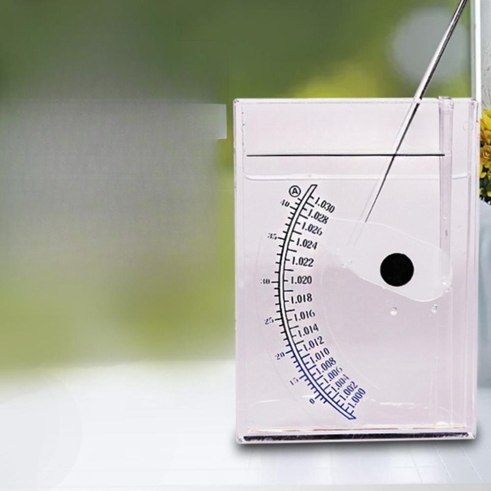 Acrylic Salinometer Designed for Saltwater Aquariums For Seawater Aquafarming and Seafood Industry Salt Concentration Testing