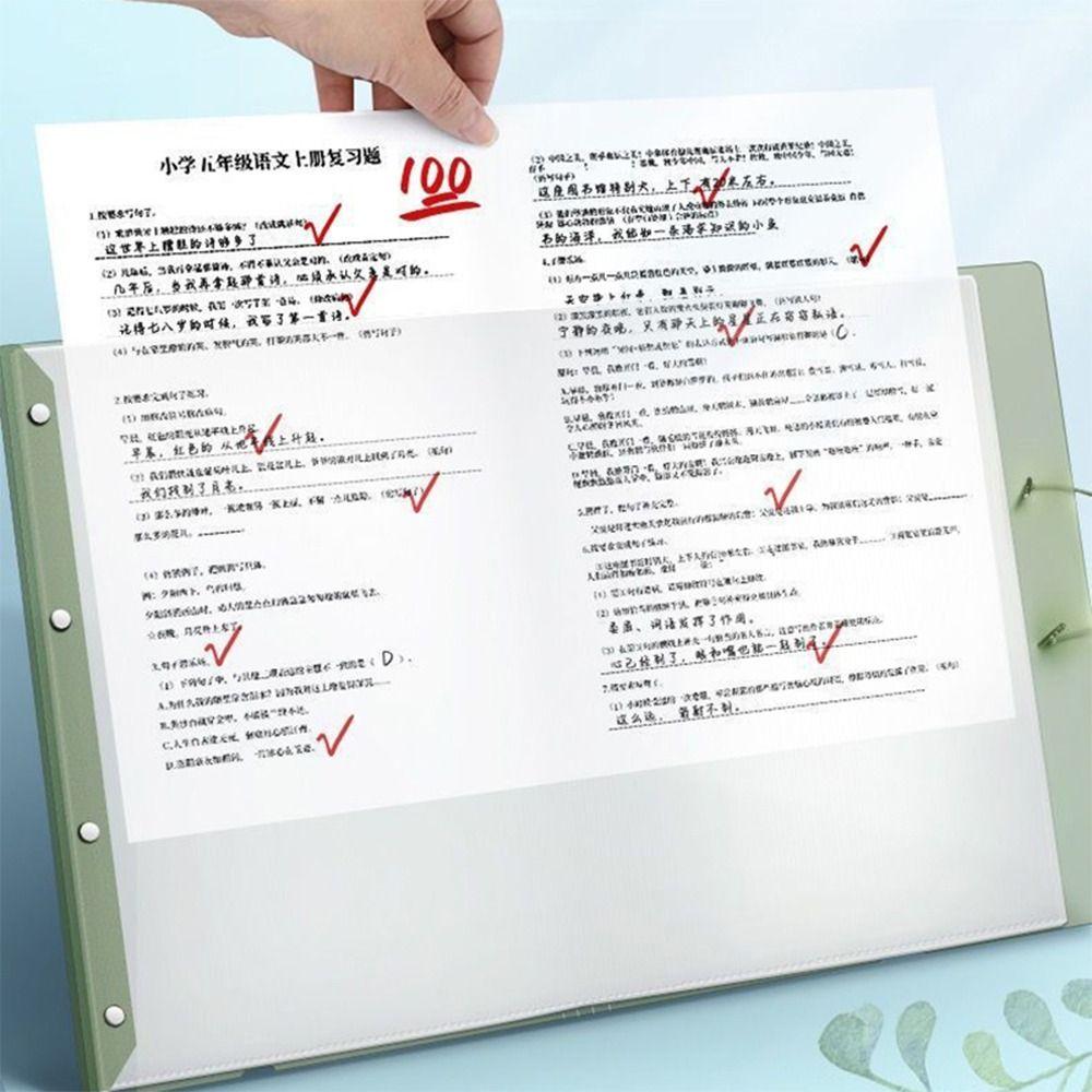 30/40/60Pages Test Paper Storage Bag Large Capacity Storage Booklet A3 File Folder  Student