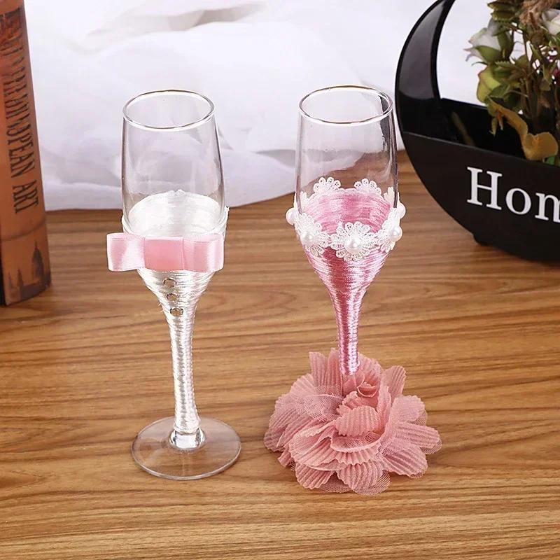 1 Paar Luxus-Rotwein-/Champagnergläser im chinesischen Liebhaberstil, Hochzeitsgeschenk, Weinpaarung für Paare, Hochzeitskelch, Partyzubehör