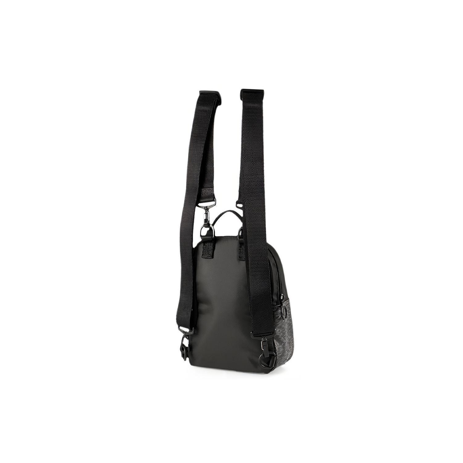 

New PUMA Artificial Leather Fabric Backpack Regular Women s Black 077848-01 22.6*15.0*22.6CM