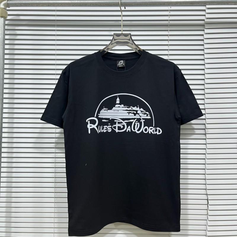 Unisex Loose Fit Cotton T-Shirt With Geometric Letter Print Casual Top Teens Adults