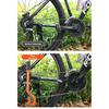 Double Head Bicycle Chain Clean Brush Portable Scrubber Design Bike Chain Cleaner Cleaning Brush Multifunction