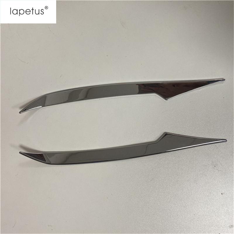 For Toyota Rav4 Rav 4 2016 - 2018 Front Head Light Lamp Eyelid Eyebrow Strip Molding Cover Trim ABS Chrome Accessories Exterior