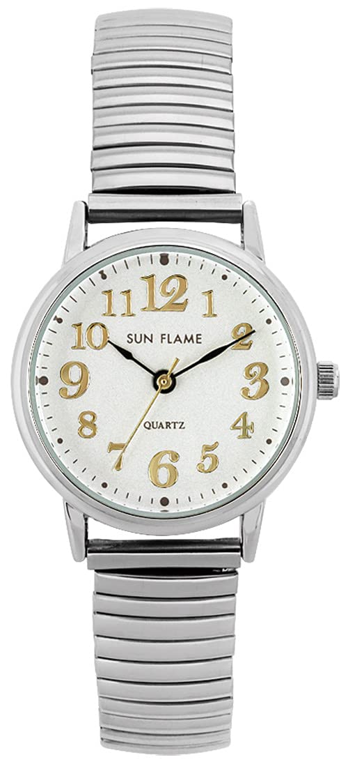 

Часы наручные Flame Sun Flame Серебристые [Sun Co., Ltd.] MJL-B07 MJL-B07-W Женские белый