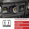 For Toyota 4Runner 2010- Air Conditioner Switch Panel Cover Carbon Fiber
