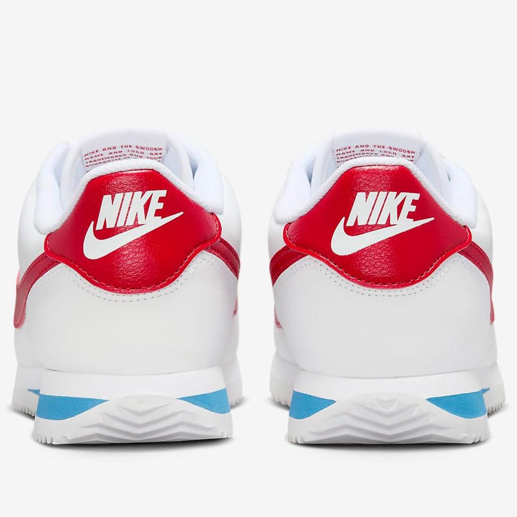 Nike Cortez Couro W Cortez Tamanho Couro, Branco/Azul Varsity/Vermelho Varsity, DN1791-108, 24,0 cm
