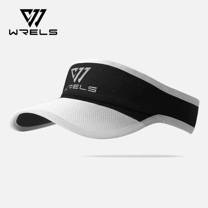 WRELS Anti-UV Sports Visor Hat Lightweight Quick Dry Packable Visor Hat Running Tennis Golf Empty Top Adjustable Baseball Cap