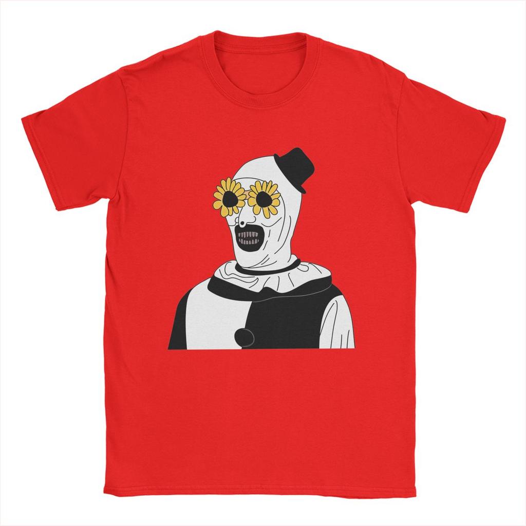 Art The Clown Terrifier T Shirt Men Pure Cotton Hipster T-Shirt Round Collar Tees Short Sleeve Clothes Graphic