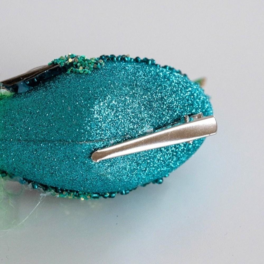 Glitter Feather Birds Decor Handmade Christmas Tree Decoration  Christmas Season