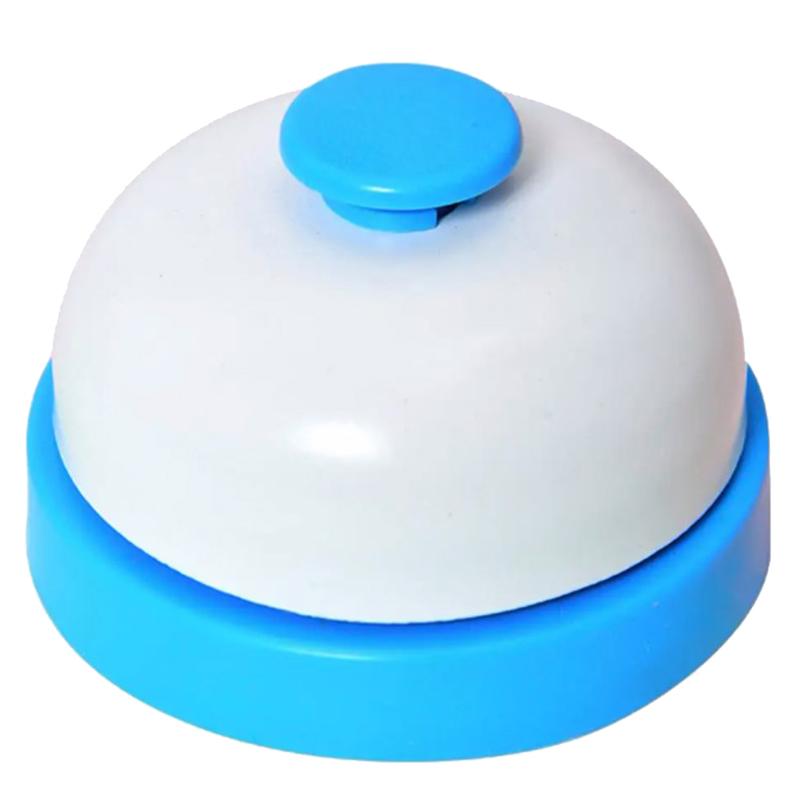 

1PCS Відповідач з гладкою поверхнею Дзвіночок Портативний ручний пресування з нержавіючої сталі Дресирування собак Дзвінок Товари для тварин синій