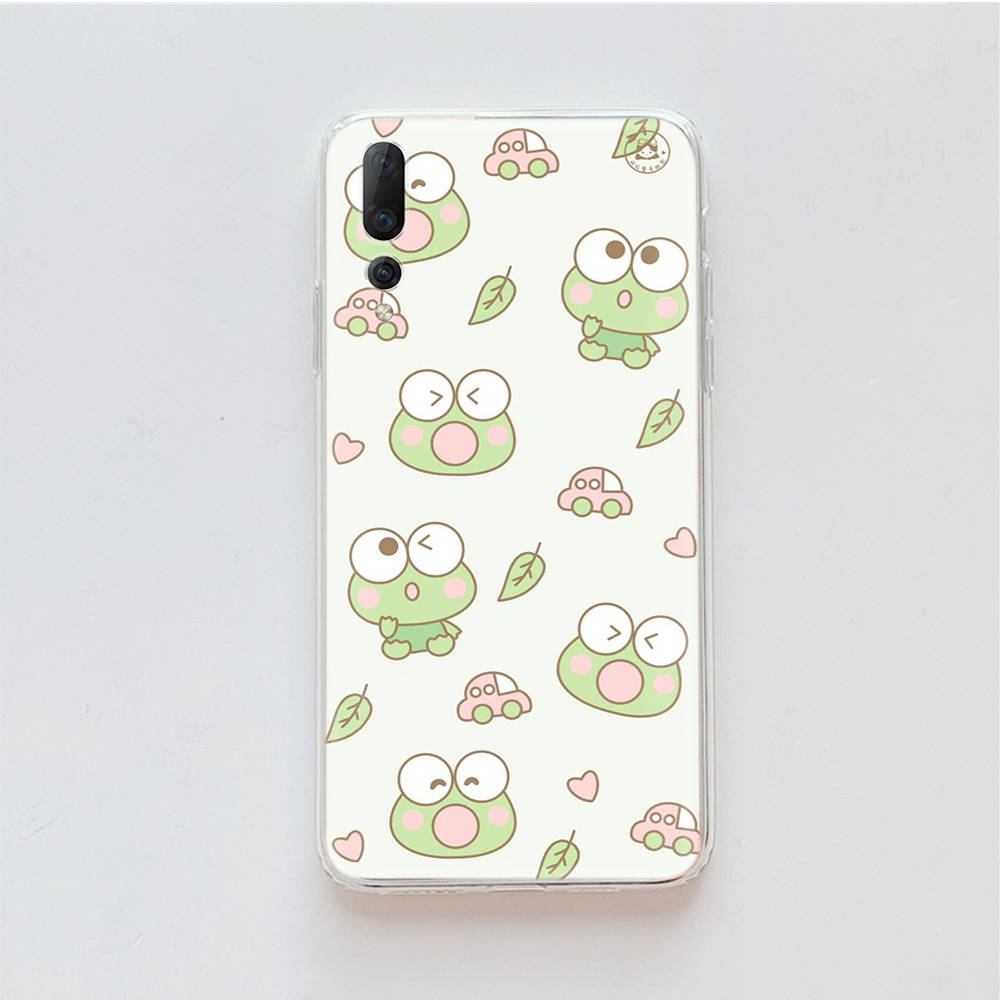Transparent Case for Samsung A04 A14 A23 M33 M53 Realme 10 9 C35 C55 VIVO X80 Infinix Hot 30 Note 11 Tecno Spark 8P Pro L-23 Frog Keroppi