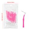 10Pcs L-Shaped Mini Eyelash Brush Eyelash Extension Brushes For Eye Lash Cleaning Mascara Wands Applicator Lip Brush Makeup Tool