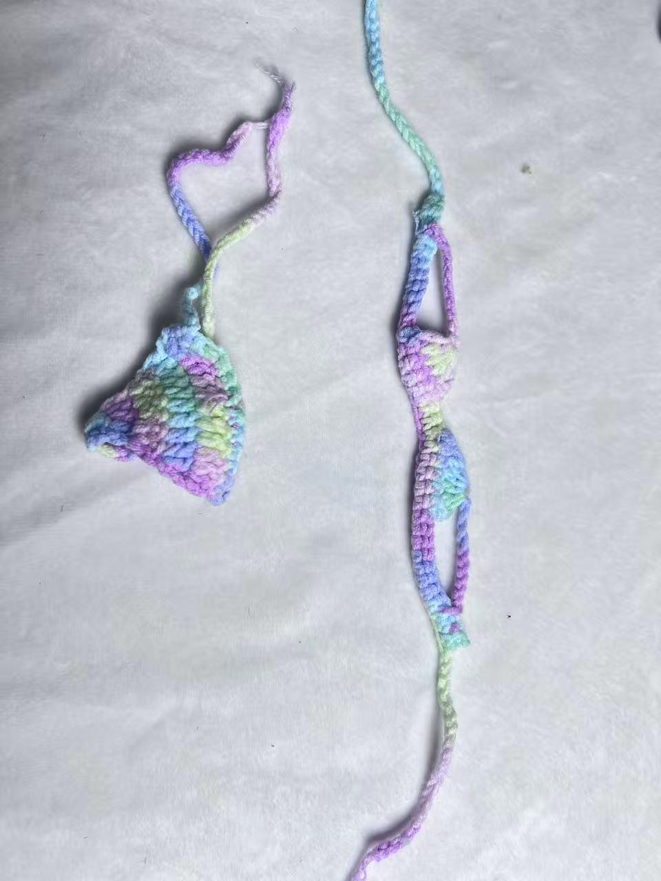 17cm Handmade Wool Mermaid Doll Clothes Outfit for First & Second Generation Dolls.