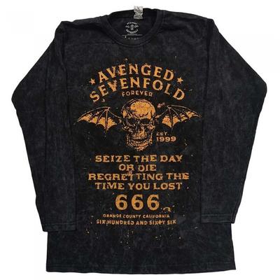 Avenged Sevenfold Unisex Adult Size The Day Dip Dye Long-Sleeved T-Shirt