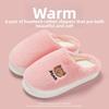 Home Furry Slippers for Women In Winter Cartoon Cute Fur Slippers for Men In Winter Home Furry Warm Cotton Slippers for Men