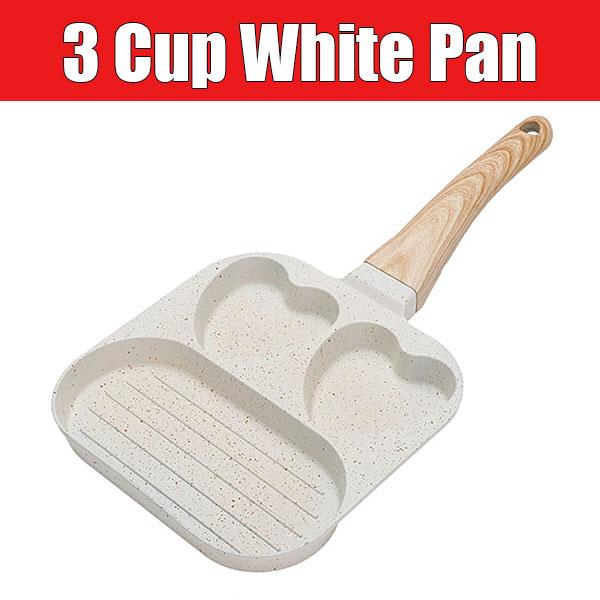 Nonstick Omelette Skillet Egg Frying Pan Heart-Shaped Healthy Breakfast Pancake Hamburger Bacon Pan with Heat-Resistant Handle